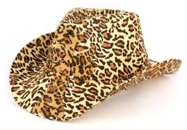 leopard print cowboy hat