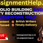 Portfolio Building And Identity Reconstruction Coursework Help from No1AssignmentHelp.Co.UK