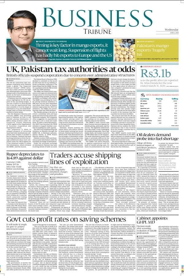 Express Tribune newspaper today