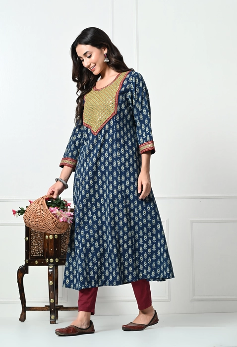 Ajrakh Print Kurta