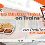 Order Non-Veg Deluxe Thali on Trains via RailRestro eCatering App