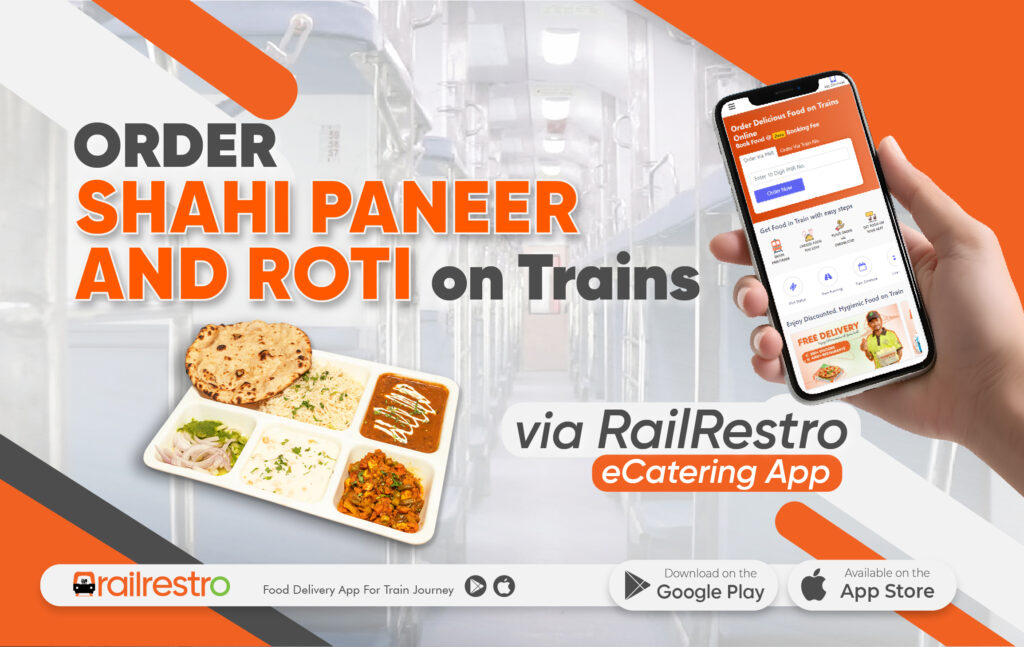 Order Shahi Paneer Biryani on Trains Via RailRestro eCatering App