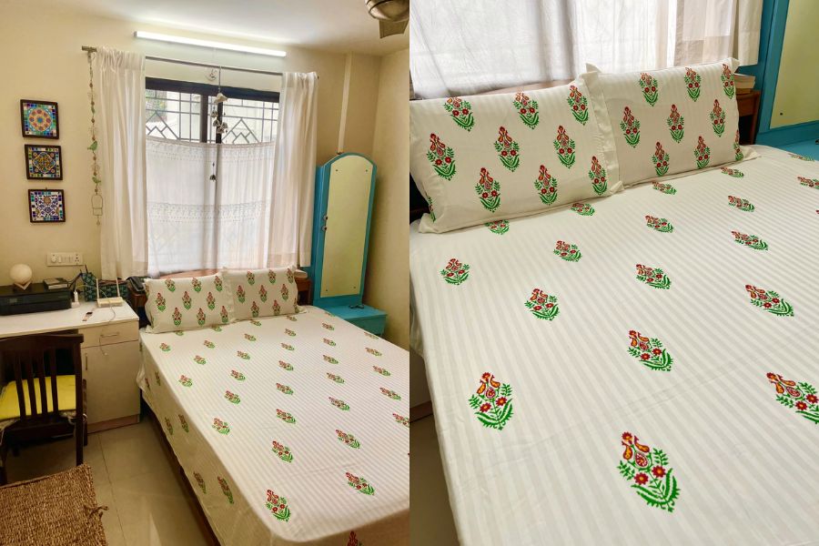 floral bedsheet