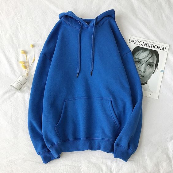 blue represent hoodie