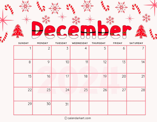 December 2024 Calendar