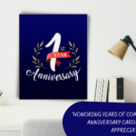 Work anniversary cards