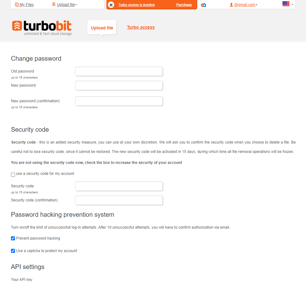 Turbobit Premium account