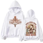 New Zach Bryan White Hoodie Fans and Fashion Enthusiasts