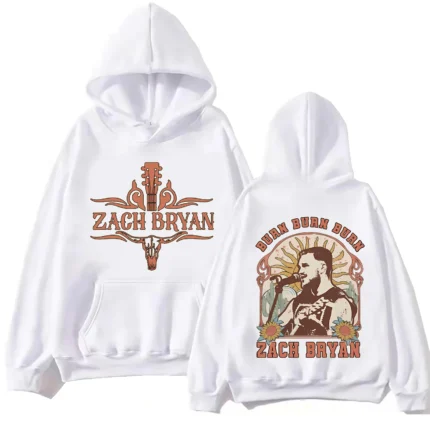 New Zach Bryan White Hoodie Fans and Fashion Enthusiasts