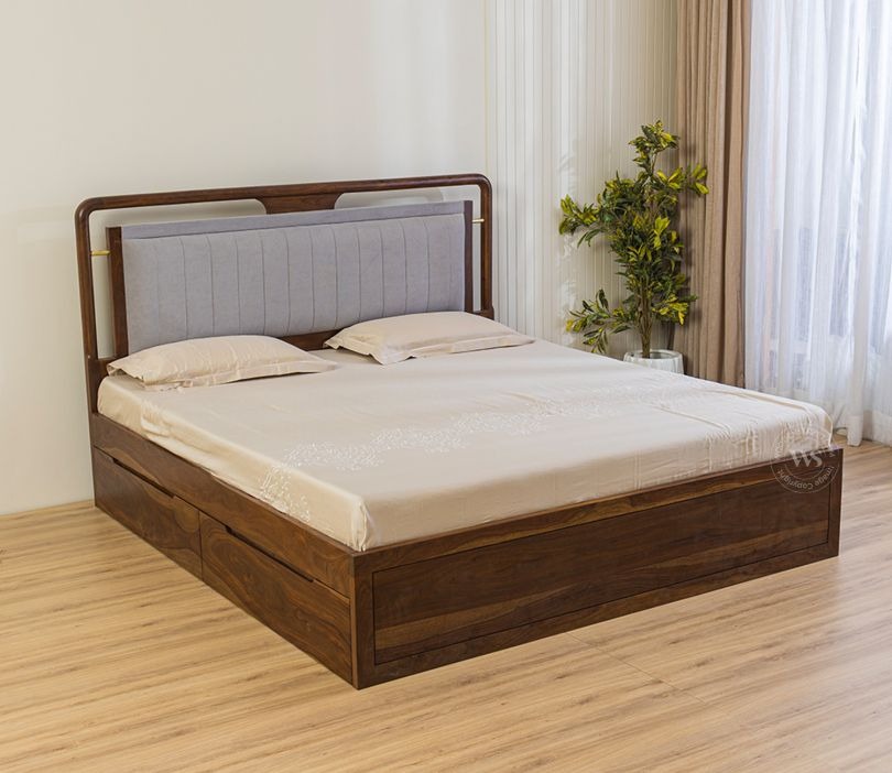 wooden bed