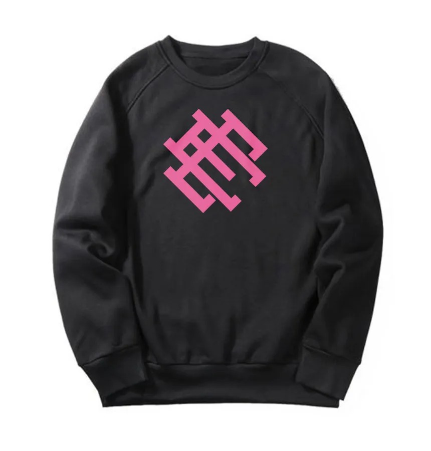 Eric Emanuel Classic Pink Logo Sweatshirt-Black